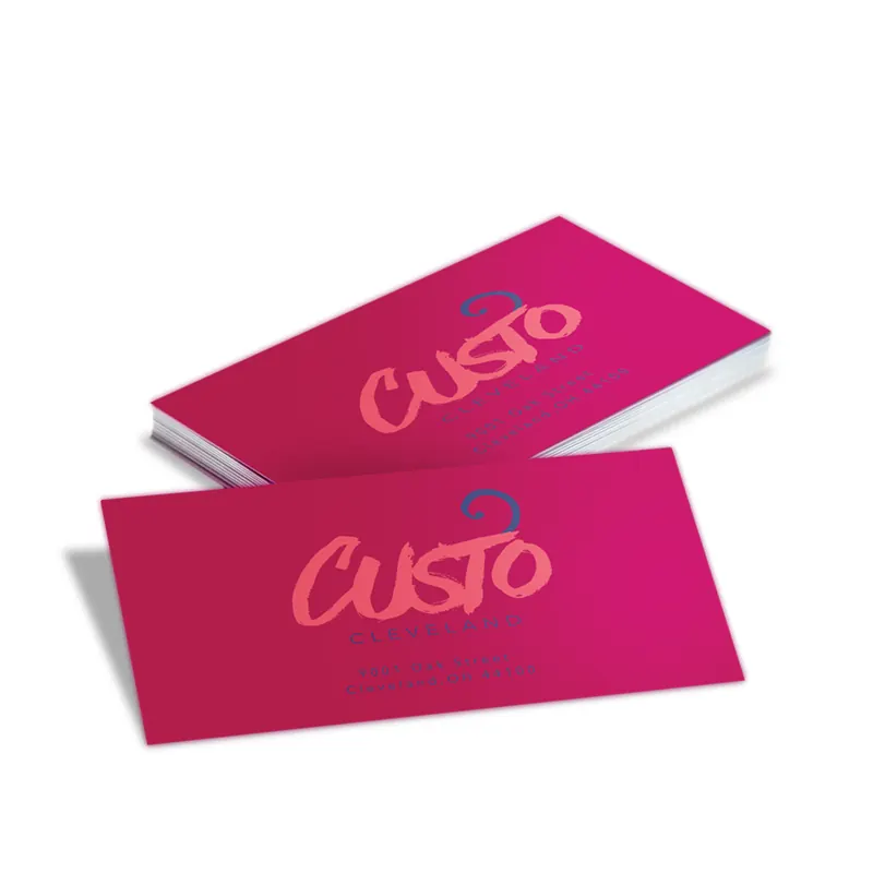 Gloss spot UV over a matte card