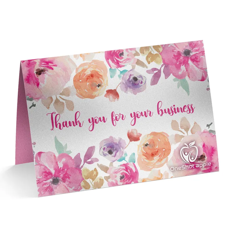 Folded greeting card