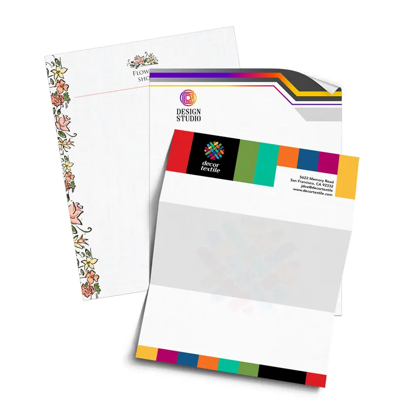 Letterhead and envelopes