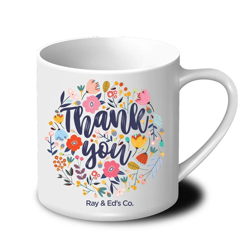 Printed ceramic mug