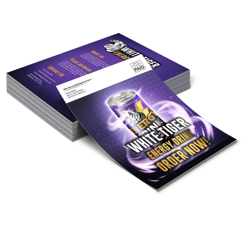 Postcards printed for the mail