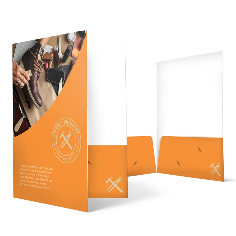 Presentation folder with pockets