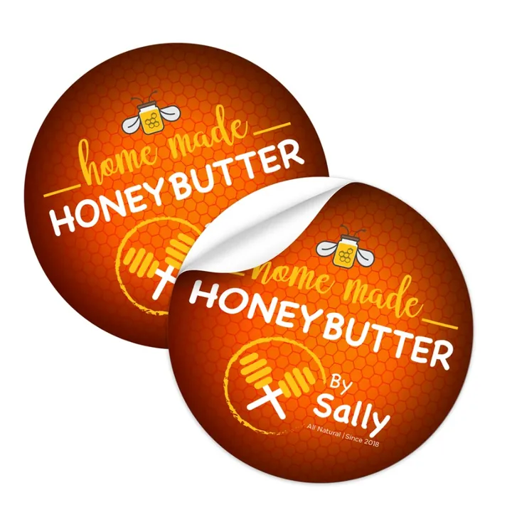 Round die-cut stickers